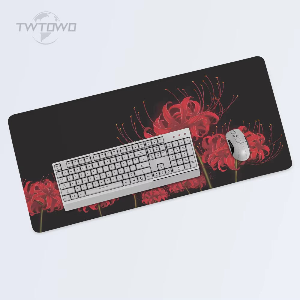 Mouse Pad Gaming Red Spider Lily XL Home Custom HD Large Mousepad XXL Keyboard Pad Office Carpet Soft PC Desktop Mouse Pad